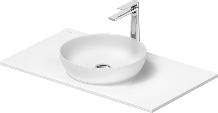 Actual product image Duravit Sivida washbasin set, round, 400x400mm, incl. console 880x500mm