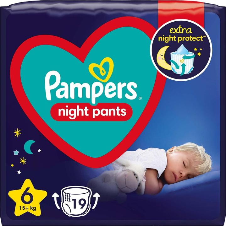 Image du produit Pampers Nachtwindelhose (Taille 6, Pack, 19 pcs)