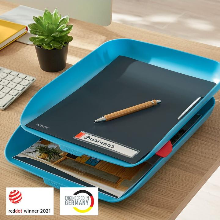 Image du produit Leitz Corbeille à courrier Cosy, lot de 2 bleu (Acclamation)