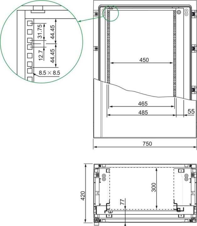 Produktbild Schneider Electric Rahmen NSYSPLA125