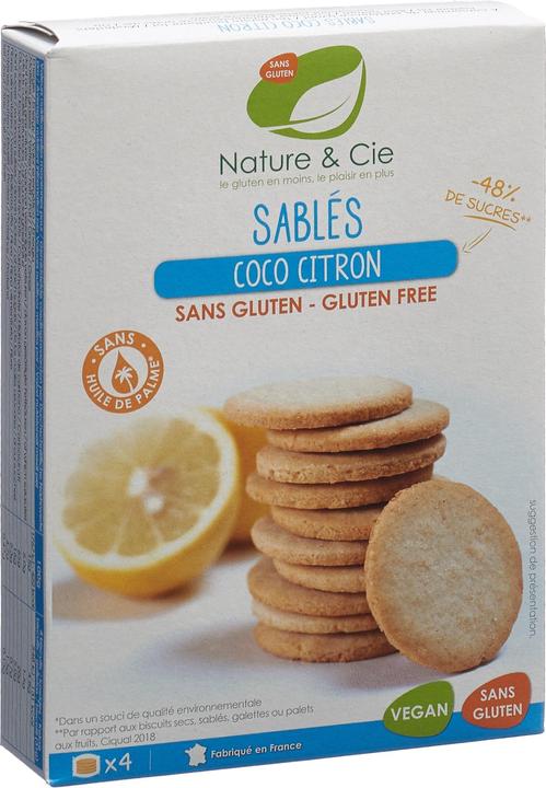 Immagine prodotto Nature et Cie Guetzli Organic Coconut Lemon Sablés senza glutine 125 g (1 pz., 125 g)