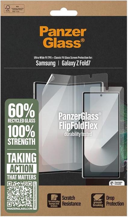 Produktbild PanzerGlass Displayschutz Glass & Film (1 Stk., Samsung Galaxy Z Fold7)
