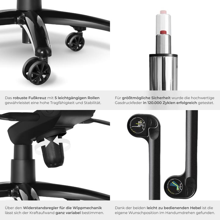 Actual product image tectake Springsteen (49 - 57 cm)