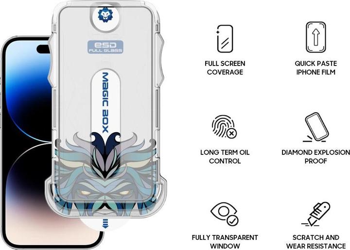 Produktbild Lito Panzerglas inkl. Installationstool (1 Stück, Apple iPhone 13, Apple iPhone 13 Pro)