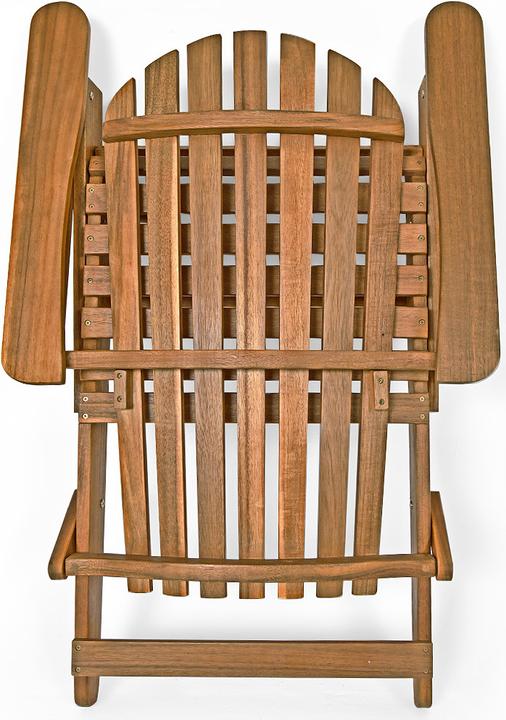 Actual product image Casaria Adirondack sun lounger set of 2 with footrest