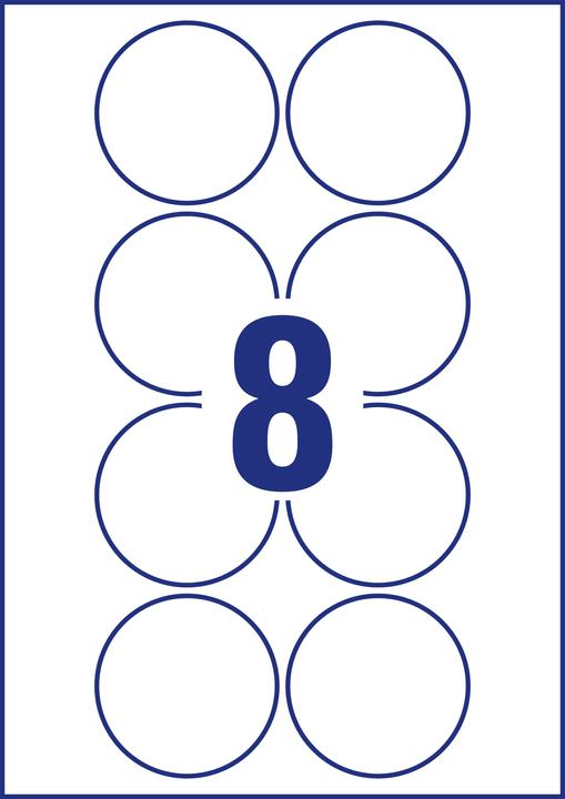 Actual product image Avery Round labels, removable