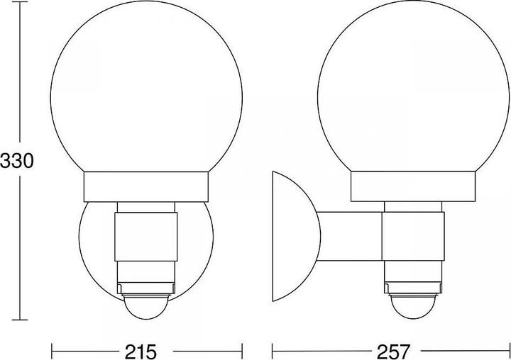 Produktbild Steinel Aussenwandleuchte (E27, IP44)