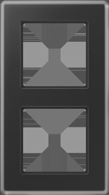 Actual product image JUNG AV582GLMSW Glass frame 2f