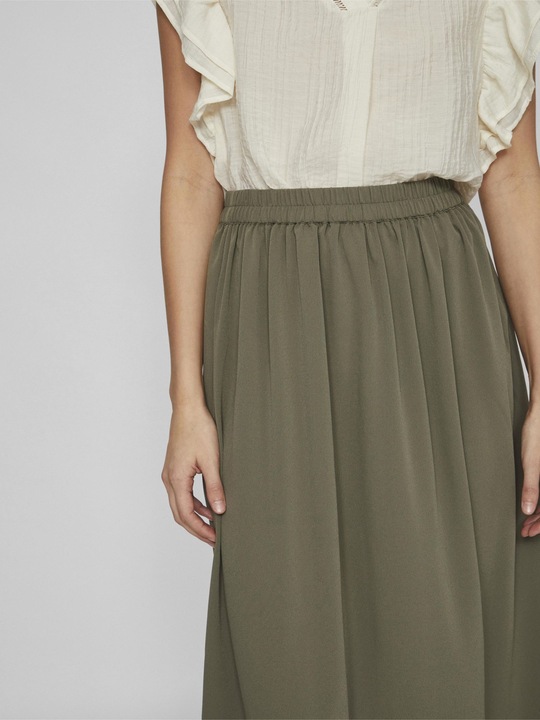 Actual product image Vila High Waist Midi Skirt (40)