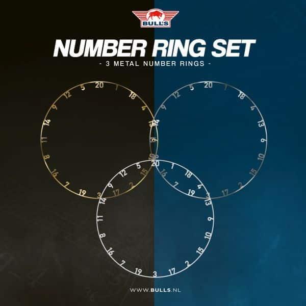 Immagine prodotto Bulls Set di anelli numerici in metallo 3 pezzi