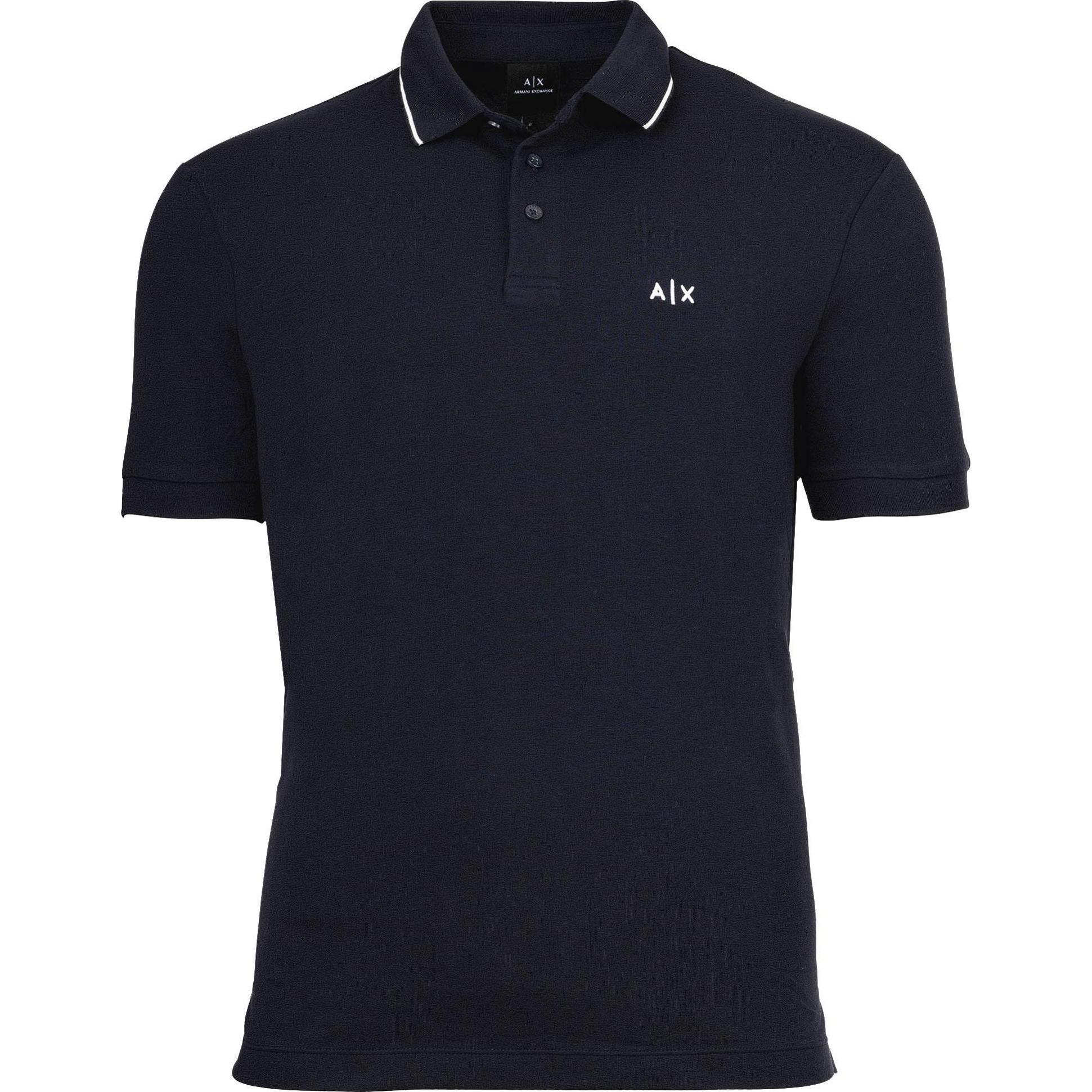 Armani Exchange, Herren, Shirts, Polo Shirt, Blau, (L)