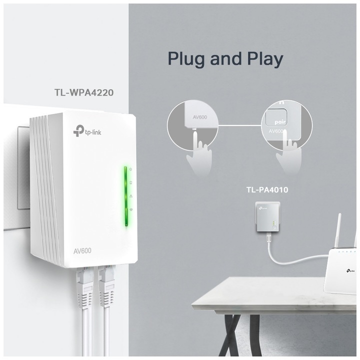 Actual product image TP-Link Tl-Wpa4220 Kit (600 Mbit/s)