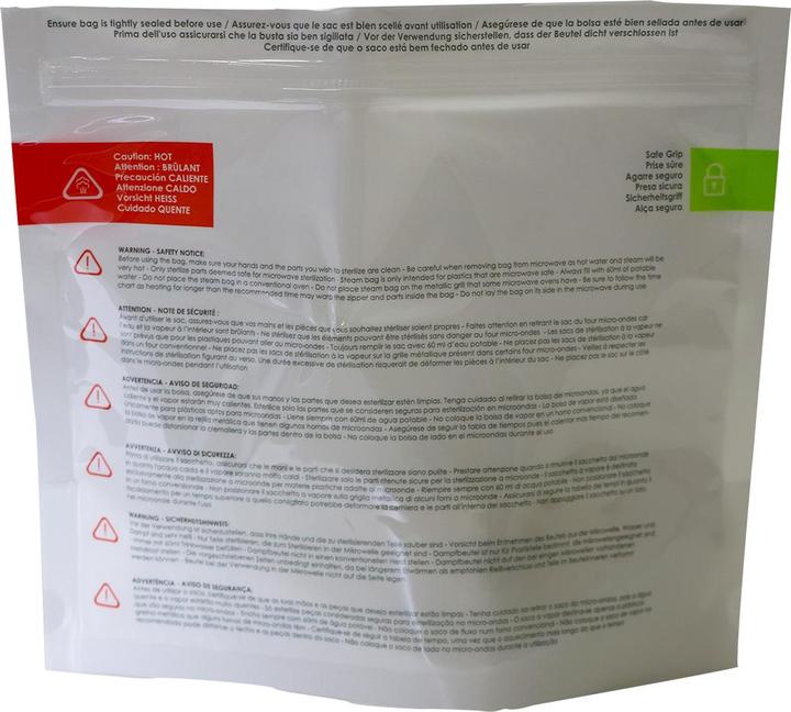 Produktbild Bblüv 6 Dampf-Mikrowellen-Sterilisationsbeutel