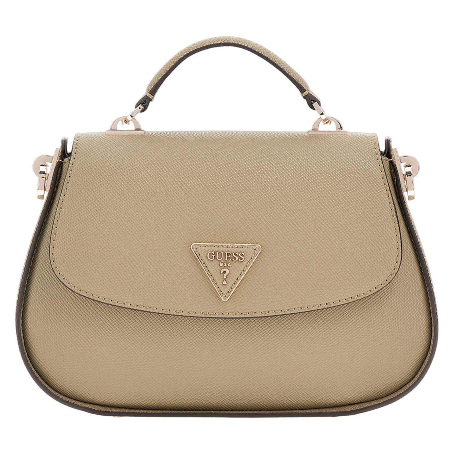 Guess, Damen, Handtasche, Eco Gloriana Girlfriend Satchel Bag, Braun
