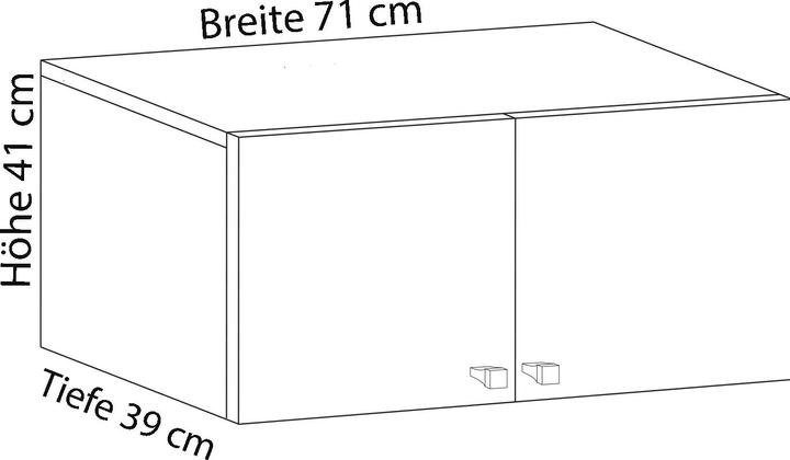Produktbild VCM Holz Kleiderschrank Serie Vandol mit Drehtüren (70 x 40 x 218 cm)
