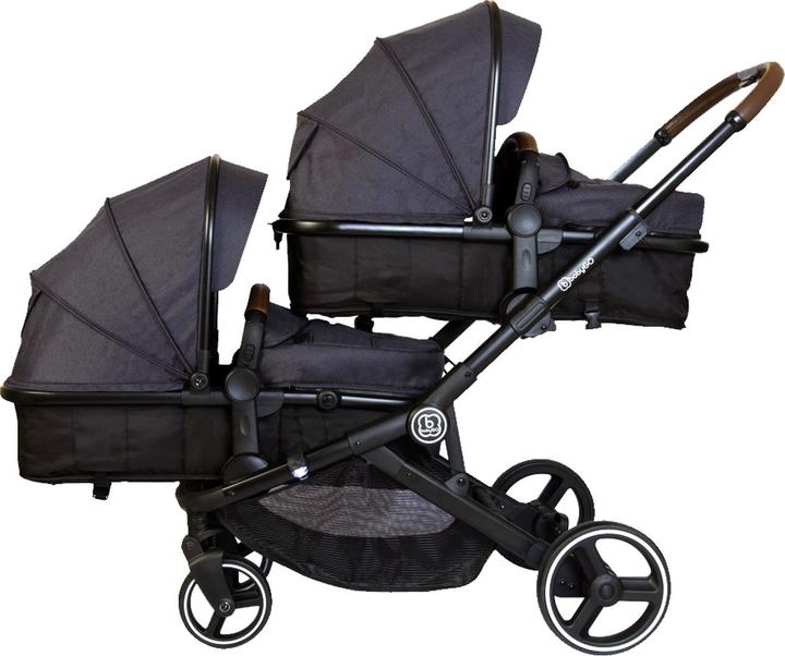 Produktbild BabyGo Geschwisterwagen Twinner Grey