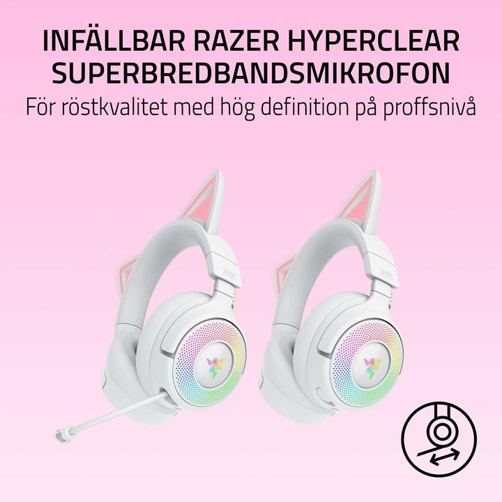 Actual product image Razer Kraken Kitty V3 Pro - White (Wireless)
