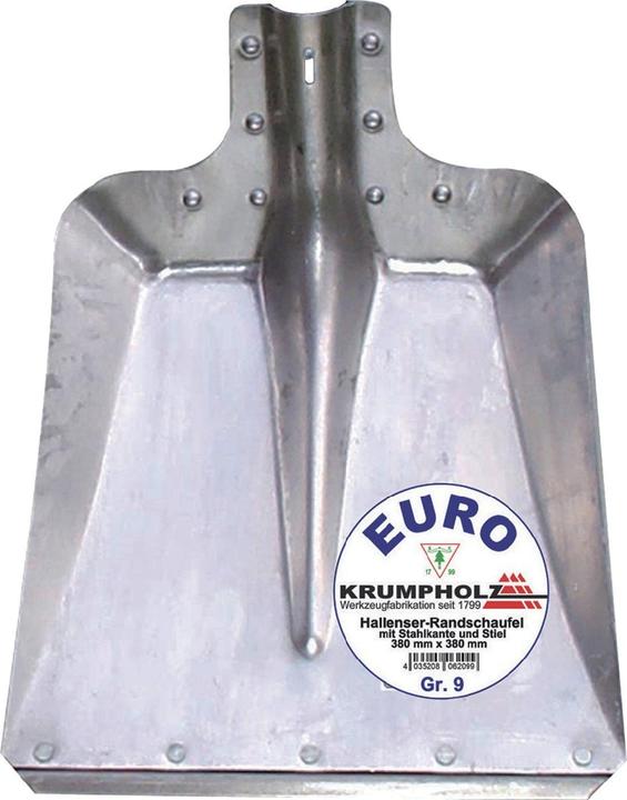 Produktbild Krumpholz Hallenser Randschaufel FAVORIT Grösse 9 380 x 380 mm Aluminiumblech