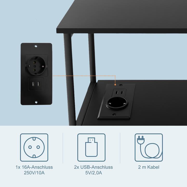 Image du produit Relaxdays table d'appoint (12 x 45 x 18 cm)