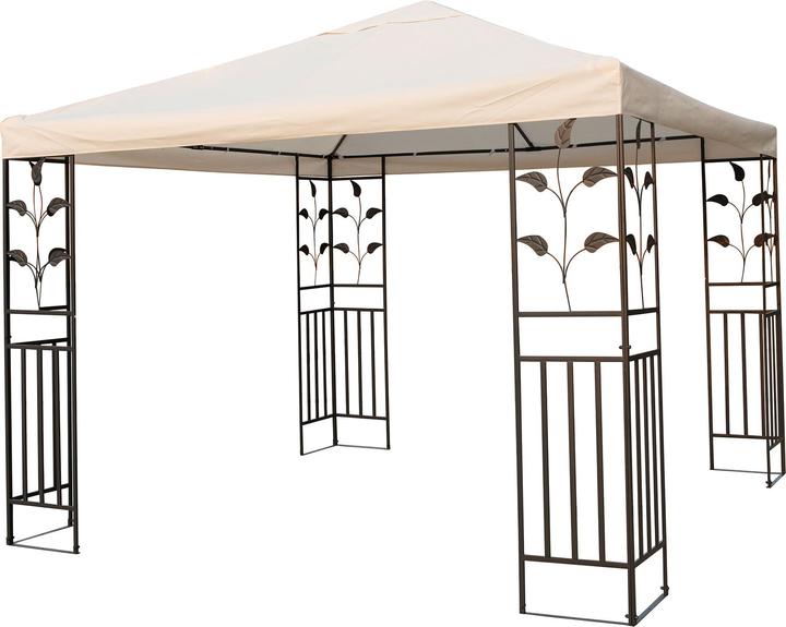 Actual product image Mojawo Garden - gazebo metal beige 3 x 3m (300 cm, 300 cm)