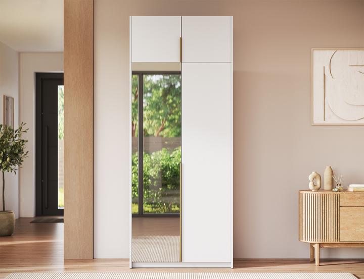 Produktbild ADRK Furniture Alera II mit Aufsatz – Drehtürenschrank (100 x 58 x 250 cm)