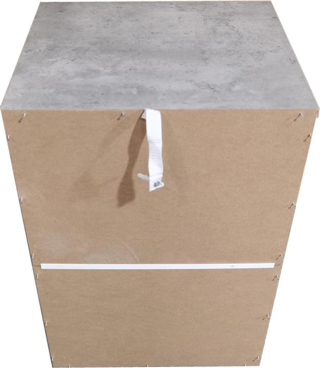 Produktbild HTI-Living Nachtkommode 4 Schubladen Nina Beton Weiss 2er-Set (45 x 38 x 70 cm)