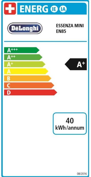 Energielabel De'Longhi Nespresso Essenza Mini (NESPRESSO Origineel)
