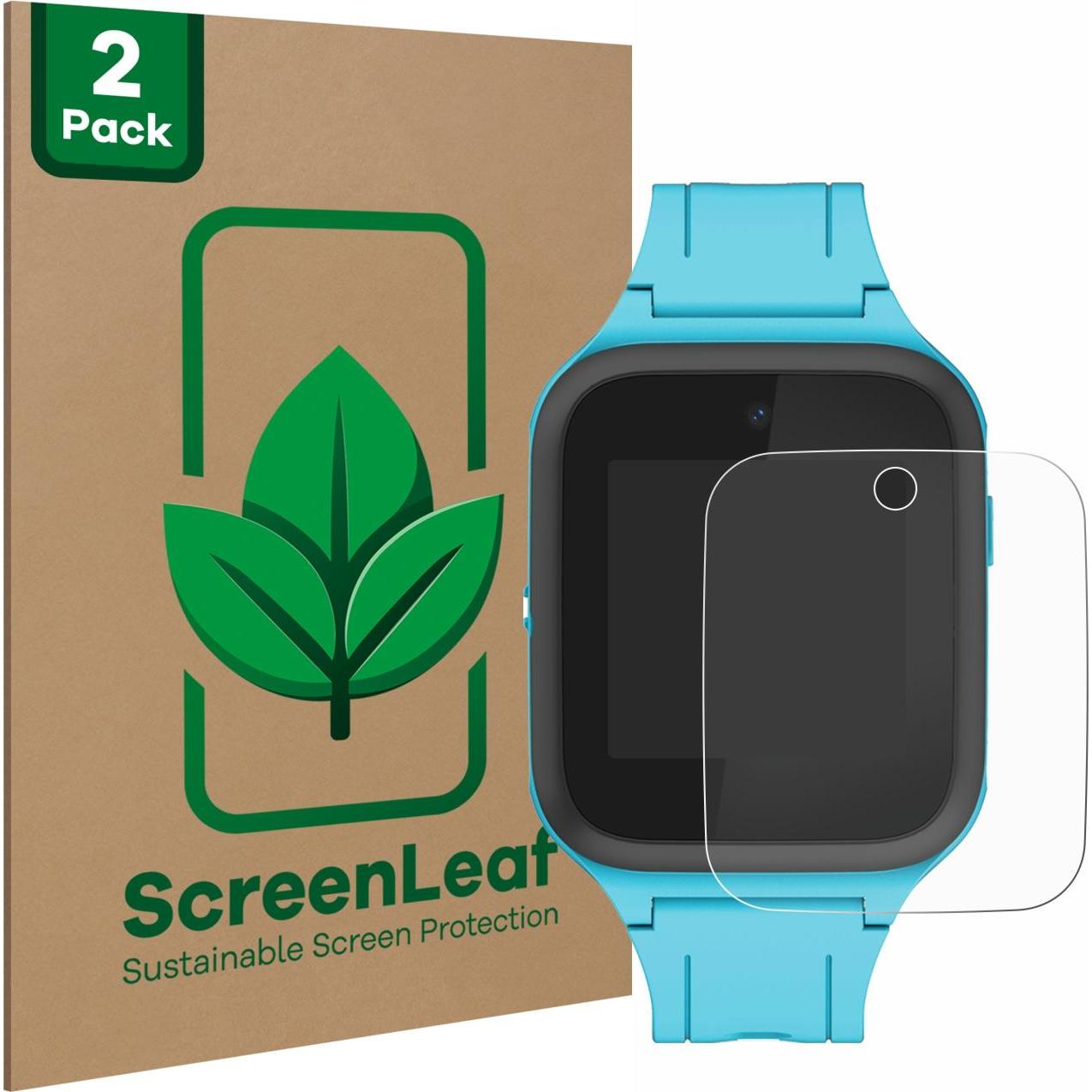 ScreenLeaf Schutzfolie nachhaltiger Displayschutz Displayschutzfolie Folie Klar Transparent, Smartwatch Schutzfolie, Tra...