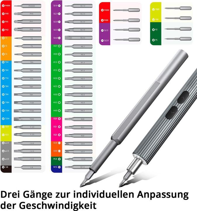 Produktbild Stahlwerk Präzisions-Schraubendreher Set EPS-58 ST 58-teiliges Akku Feinmechanik