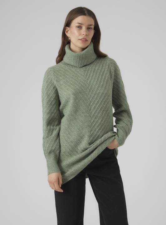 Produktbild Vero Moda VMANJASTINNA LONG COWL PULLOVER GA EXC Strickpullover (XS)