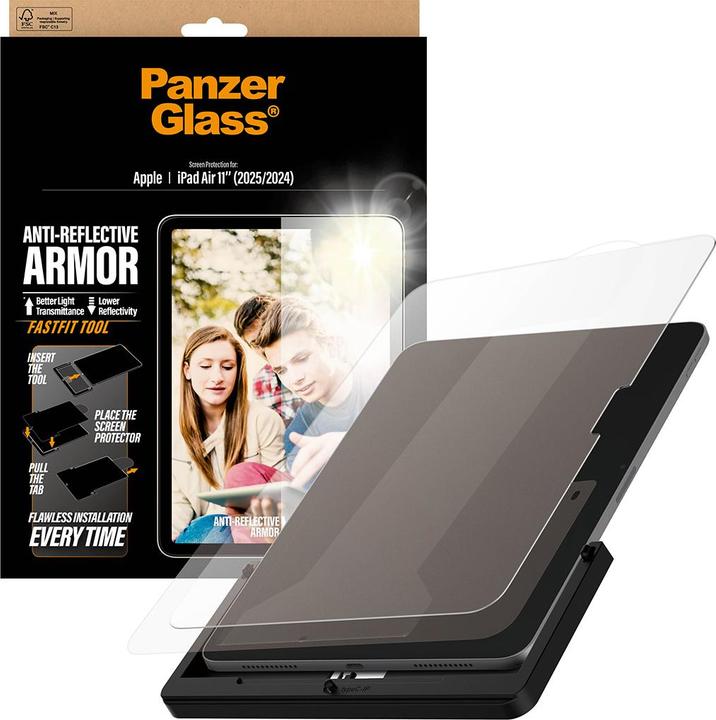 PanzerGlass Anti-Reflective Armor Screen Protector iPad Air 11" (2024-2025) (Apple iPad Air 11 2024, Apple iPad Air 11 2025)