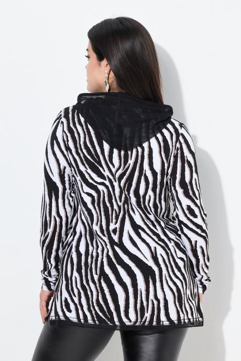 Produktbild Angel of Style Longshirt, Kapuze, Animalmuster, Glitzersteinchen (56)