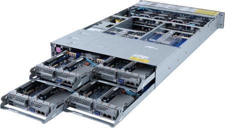 Actual product image Gigabyte GIGA-BYTE INTEL BAREBO H262-NO0 2U4N 8CPU 64XDIMM 24XHDD 8XPCIE 2X3200W 80
