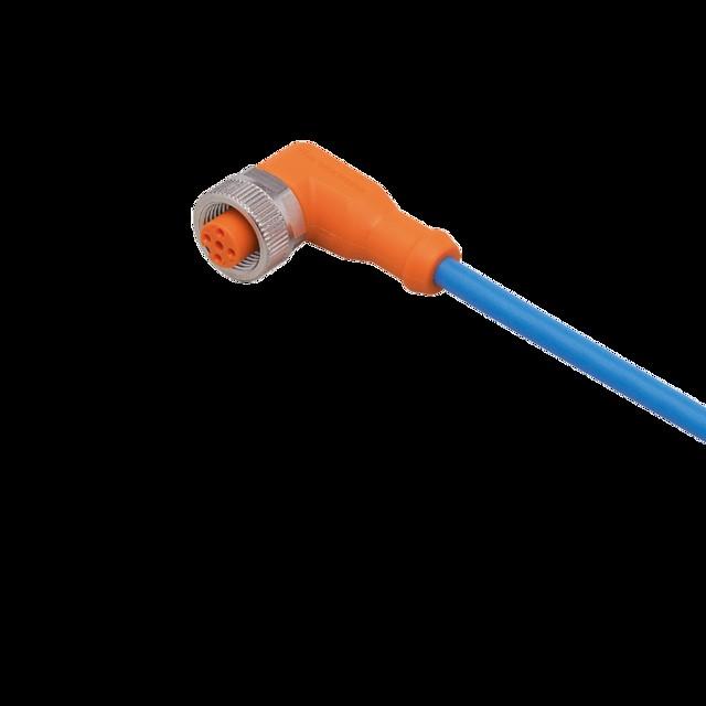 Actual product image IFM Angled cable socket M12 ENC05A 5-pin DC silicone-free