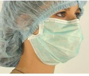 Actual product image Bastos Viegas Surgical surgical mask type II green for binding 50 pcs. (Type II, 50 x)