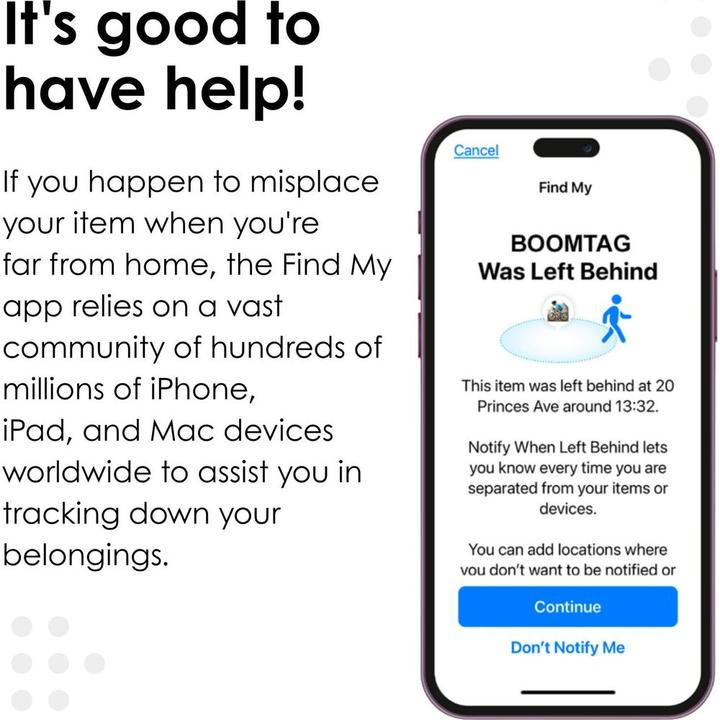 Immagine prodotto Boompods BOOMTAG - Smart Tracker (iOS)