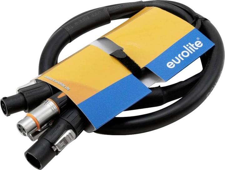 Produktbild Eurolite Kombikabel DT-2 DMX IP T-Con/3 Pin XLR 3m (3 m, XLR Kabel)