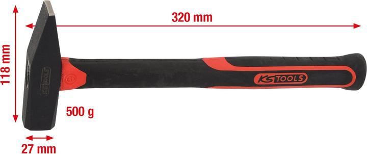 Actual product image KS Tools fitter's hammer (590 g)