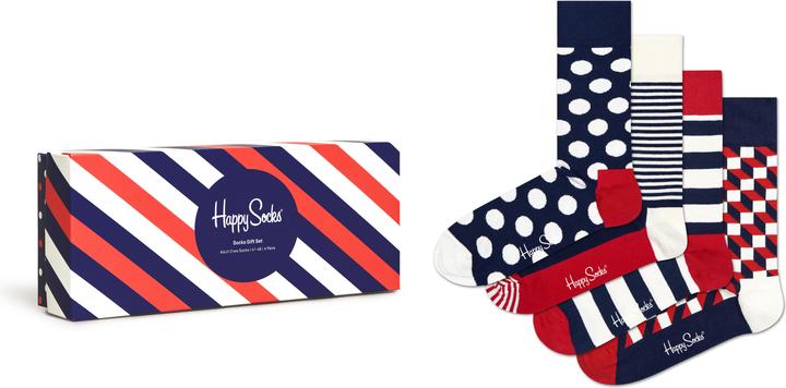 Image du produit Happy Socks Classic Navy Gift Set (paquet de 4, 41 - 46)