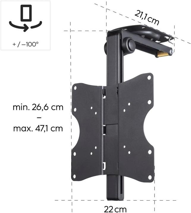Produktbild Hama TV-Deckenhalterung (Decke, 20 kg, 19" - 46")