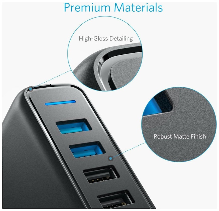 Actual product image Anker PowerPort Speed 5 (63 W)