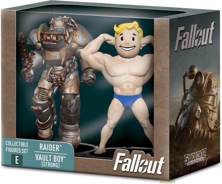 Actual product image Toynk Toys Fallout minifigures 2-pack set E Raider & Vault Boy (Strong) 7 cm