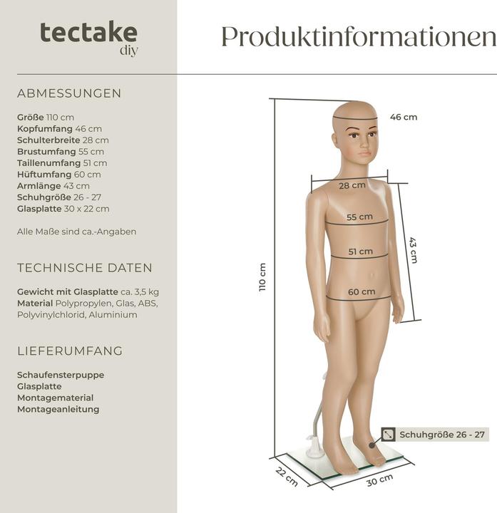 Produktbild tectake Mannequin