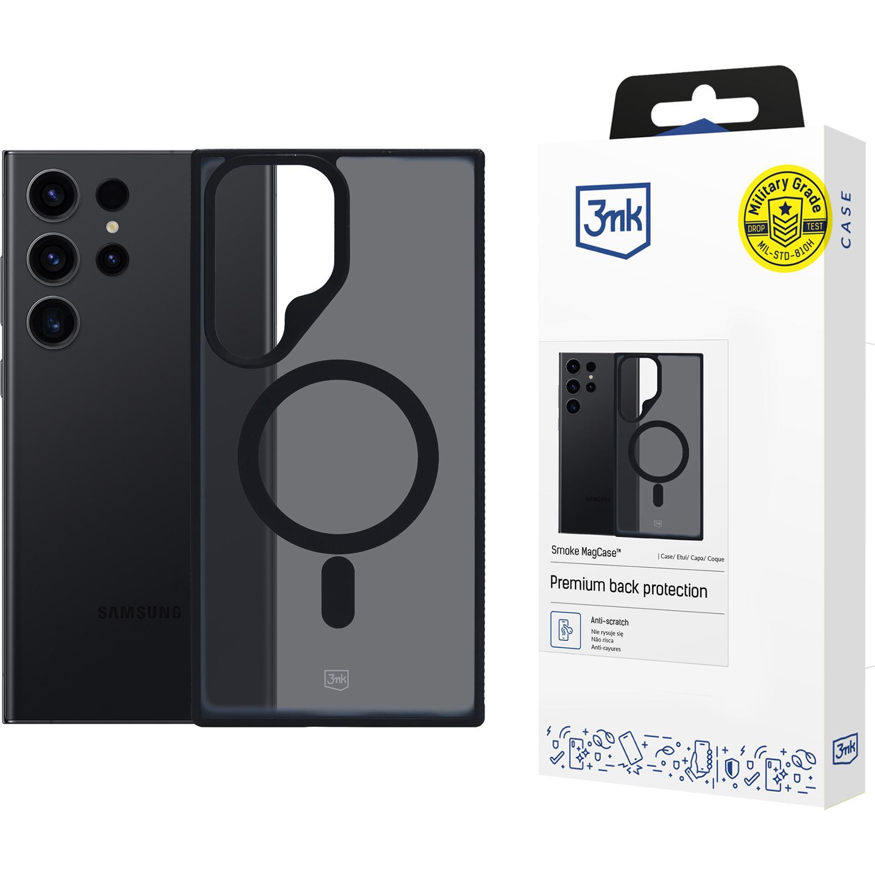 3MK MagCase Smoke S928 (Samsung Galaxy S24 Ultra), Cover smartphone, Trasparente