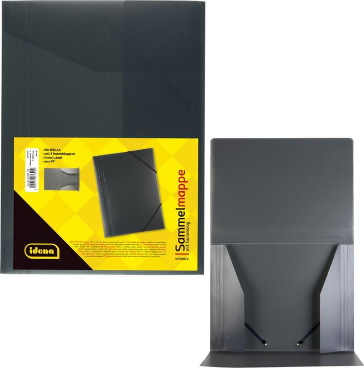 Image du produit Idena Chemise A4 PP avec élastique noir (A4, 1x)