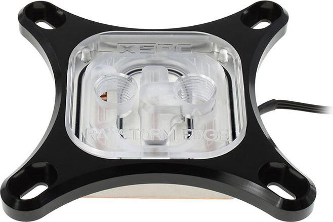 Actual product image XSPC RayStorm EDGE CPU Water Cooler Intel, ARGB