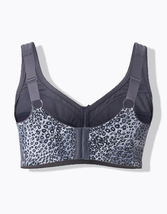 Actual product image Ulla Popken Leopard Print Relief Bra (Single pack, 105 E)