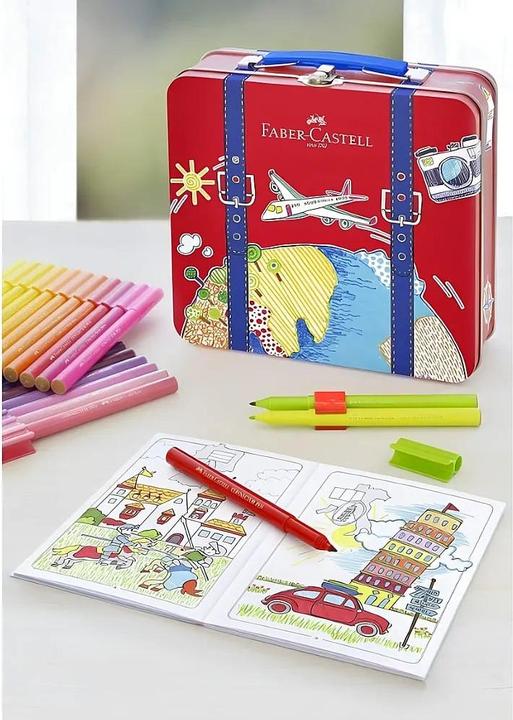 Actual product image Faber-Castell Felt tip pens Connector Travel case (40x)