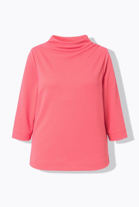 Actual product image Ulla Popken Draped Textured Sweatshirt (54)