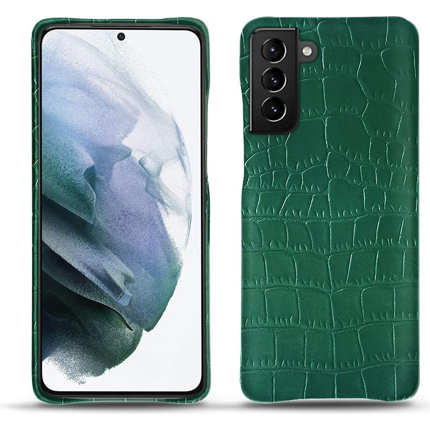 Noreve Lederschutzhülle (Samsung Galaxy S21+), Smartphone Hülle, Grün